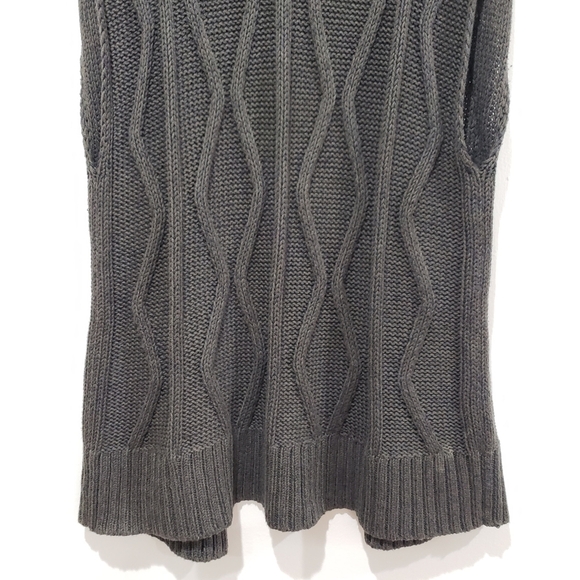 Pendleton Sleeveless Cashmere Blend Open Front Cardigan Sz L P Olive Green Knit - Picture 9 of 14